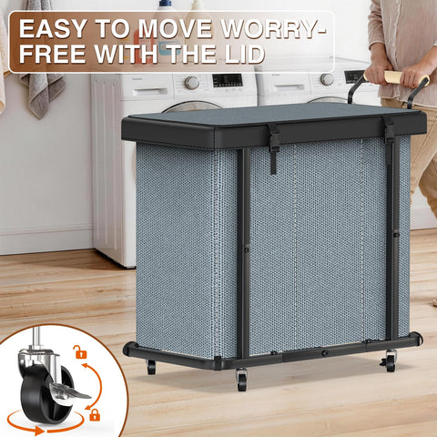 Elowen wheel and lock detail demonstrating smooth mobility and secure stopping