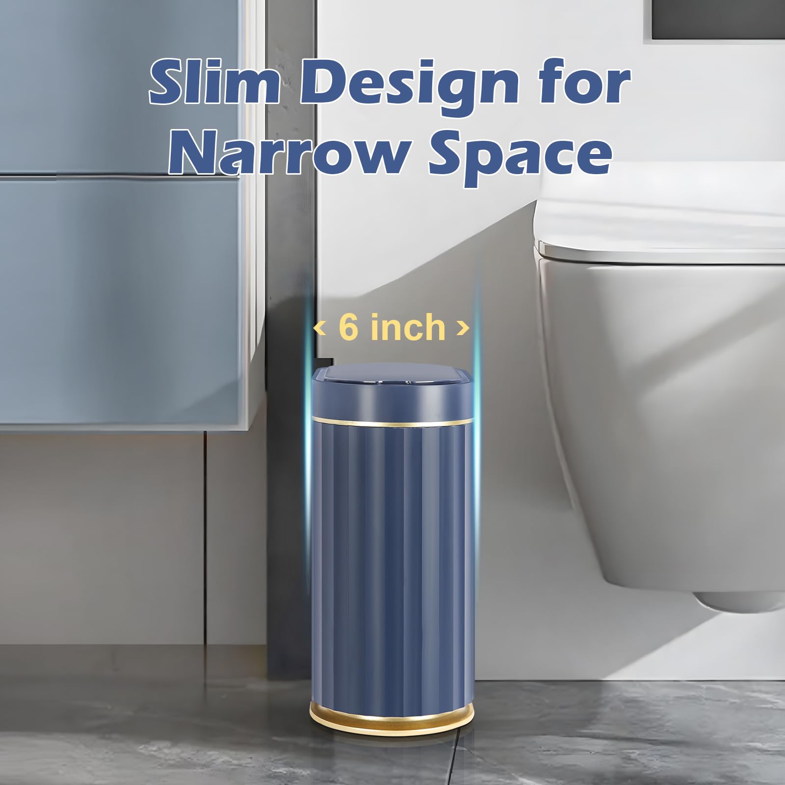 ELPHECO placed in a bathroom under sink to save space and reduce clutter