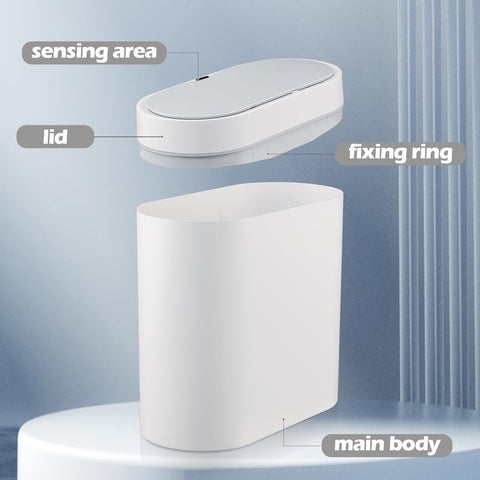 ELPHECO removable inner bucket detail for easy emptying and cleaning