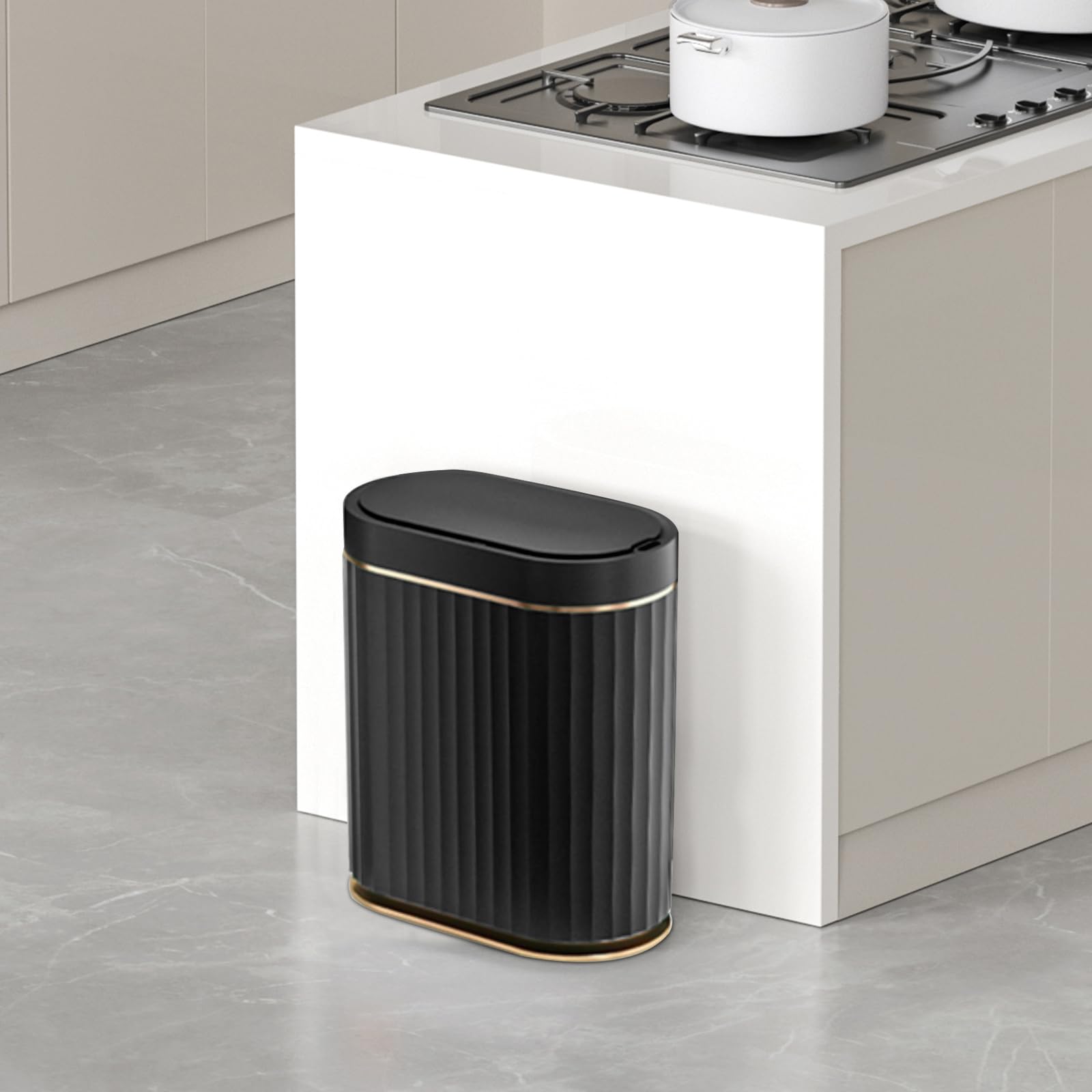 ELPHECO next to a hand to show compact 2‑gallon scale and convenience