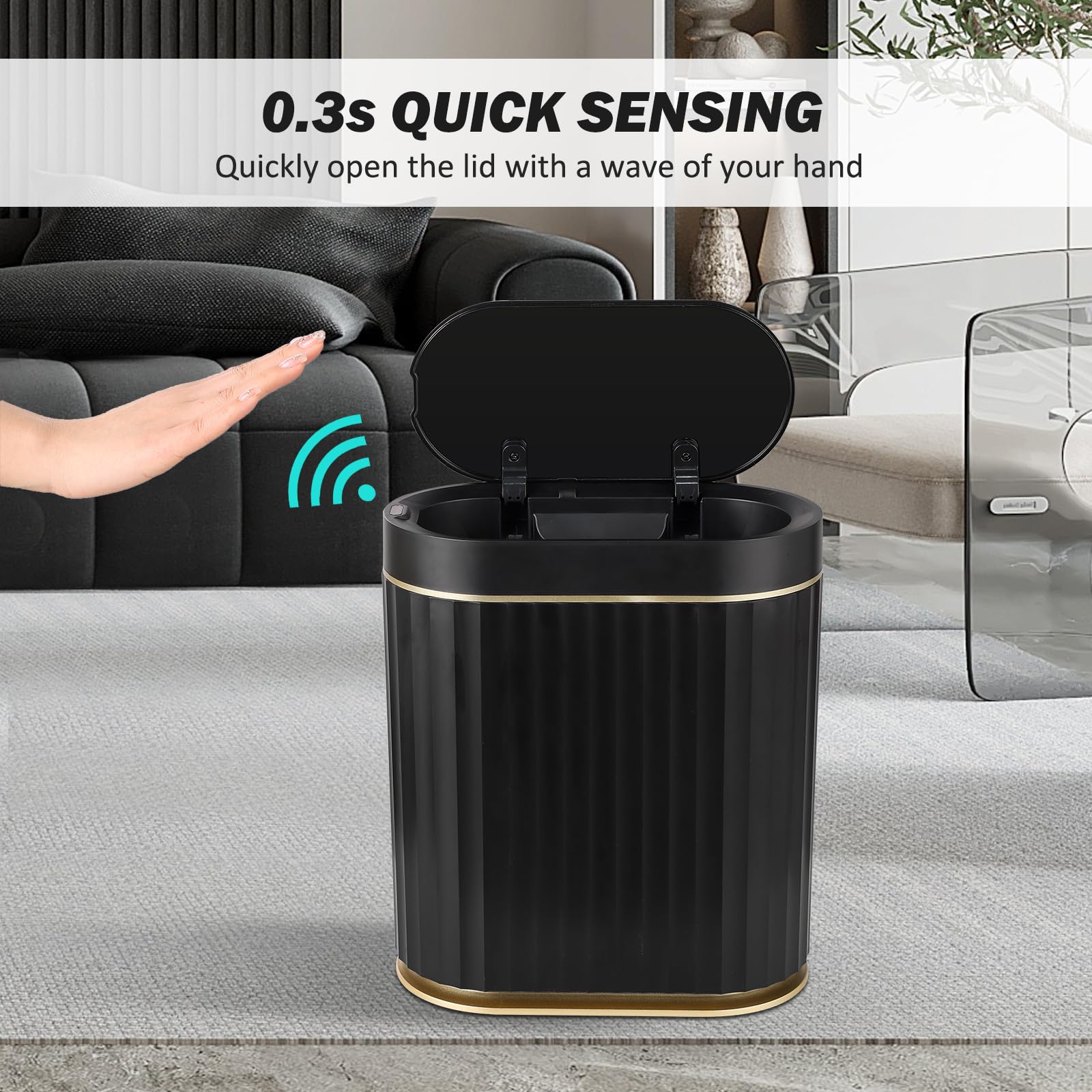 ELPHECO side slim profile fits narrow gaps and maximizes floor space