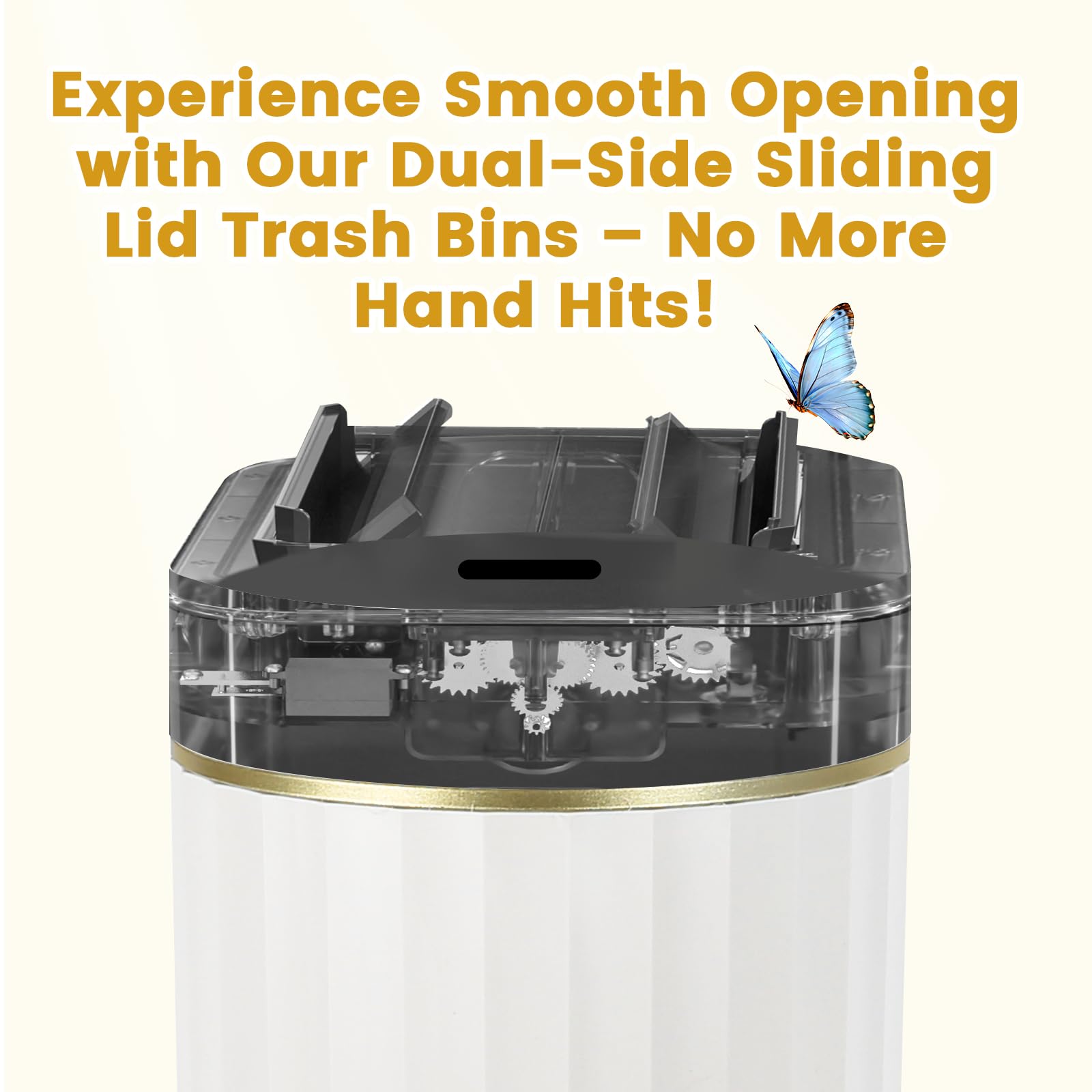 ELPHECO next to toilet size comparison showing compact 2‑gallon capacity benefit