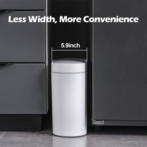 ELPHECO slim profile tucked under sink to save floor space