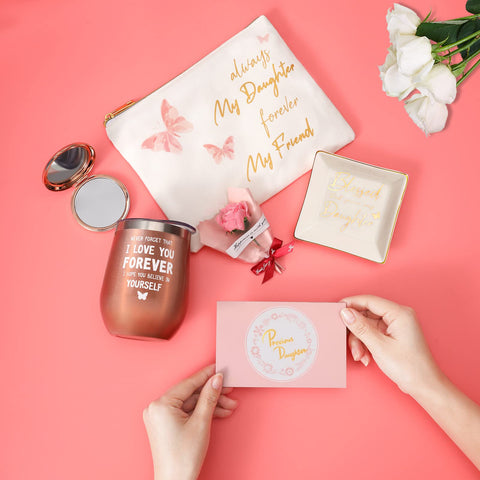 ELSEULAR makeup pouch with folding mirror inside, compact beauty convenience