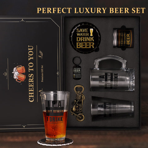 ELSEULAR scented candle and keychain displayed as humorous beer-themed extras