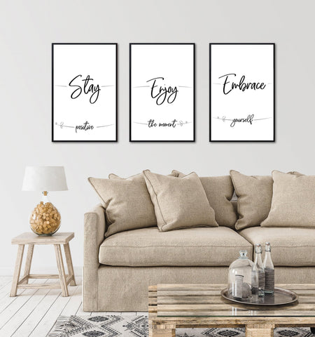 ELSKER&HOME frame holding a poster in living room showing aesthetic display benefit