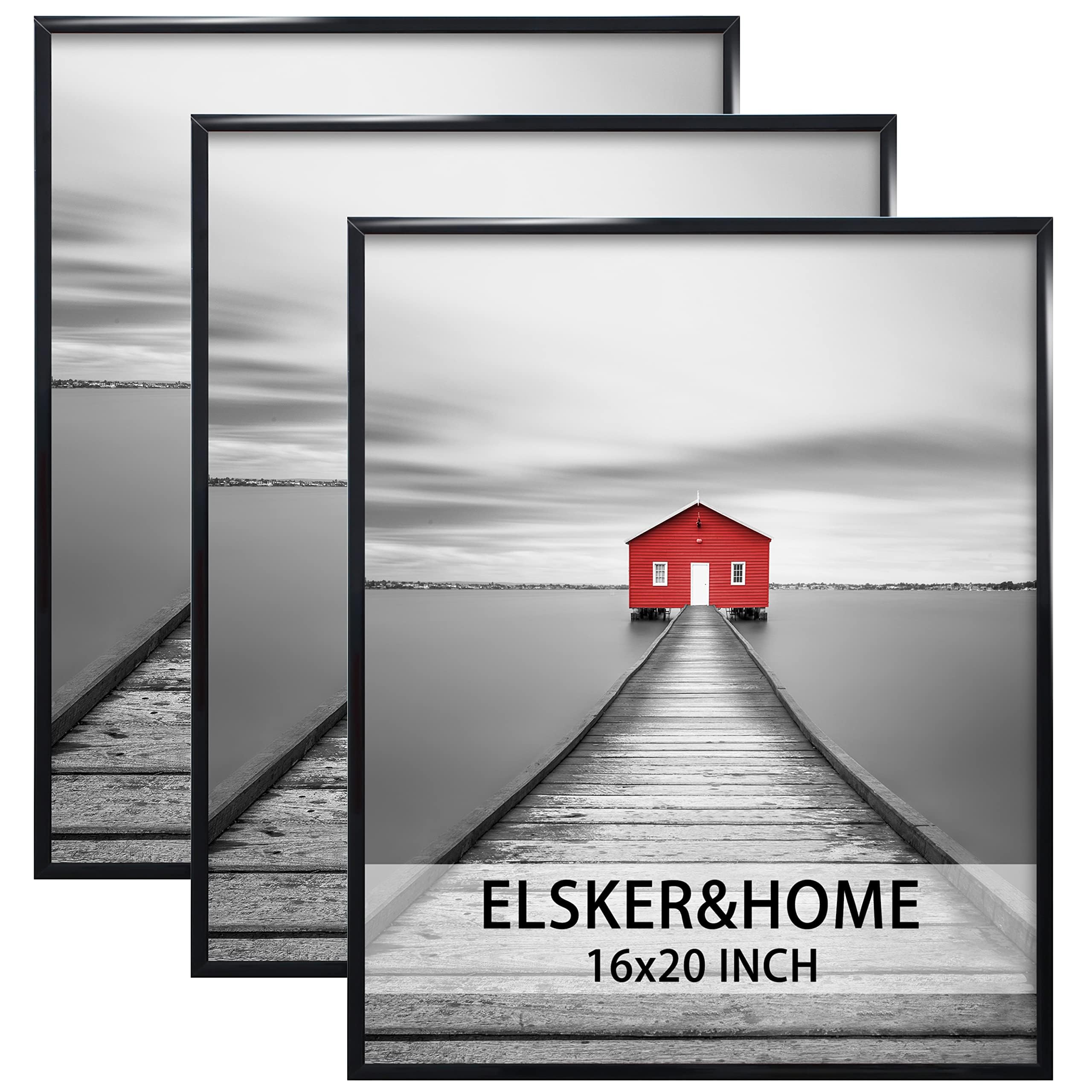 ELSKER&HOME front view of 16x20 frame showing clean black profile and modern look