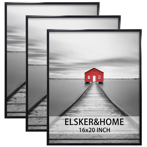ELSKER&HOME front view of 16x20 frame showing clean black profile and modern look