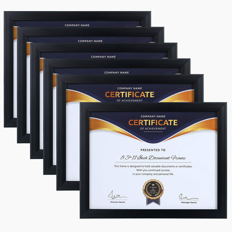 ELSKER&HOME front view showing clean matte black frame and certificate display benefit