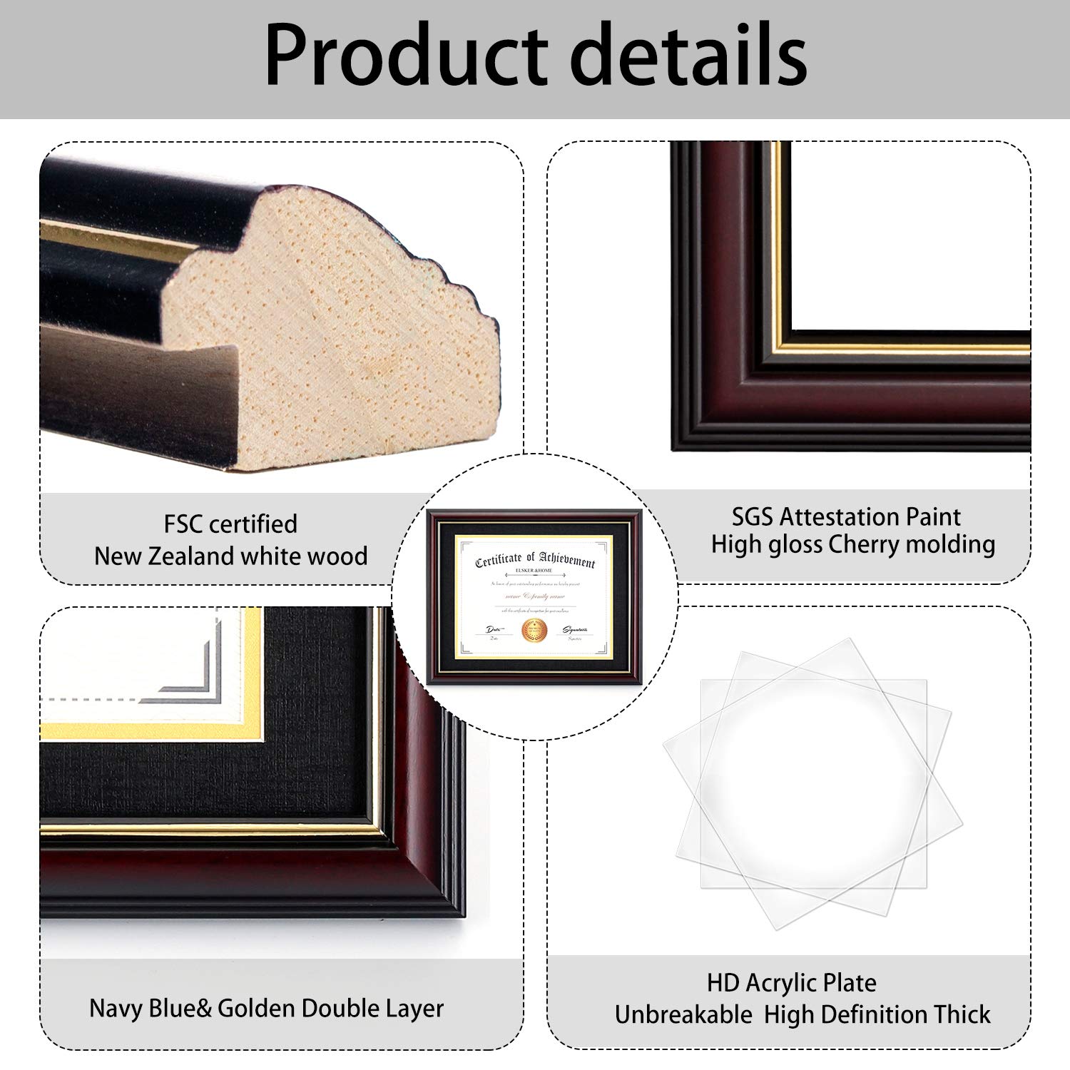 ELSKER&HOME frame on desk horizontal for flexible tabletop display benefit
