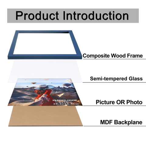 ELSKER&HOME frame in use on tabletop showing versatile portrait and landscape display