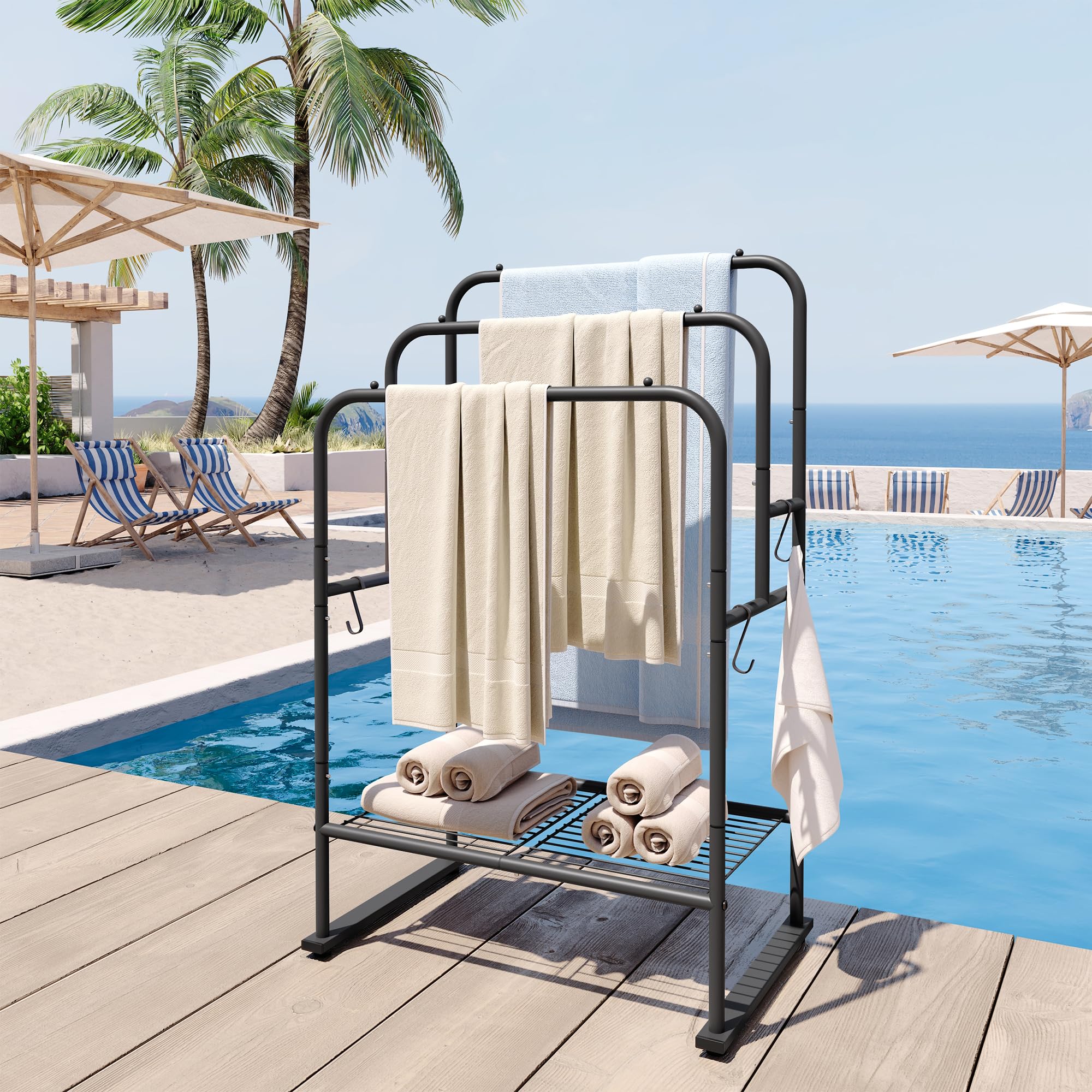 ELYKEN adjustable feet detail ensuring stability on uneven floors and surfaces
