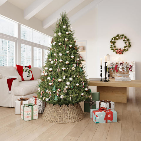 ELYKEN in farmhouse living room adding natural warmth to seasonal decor