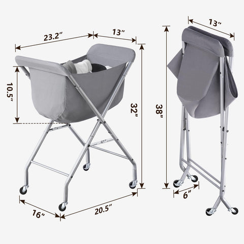 ELYKEN view of casters rolling smoothly with two lockable wheels for secure stopping
