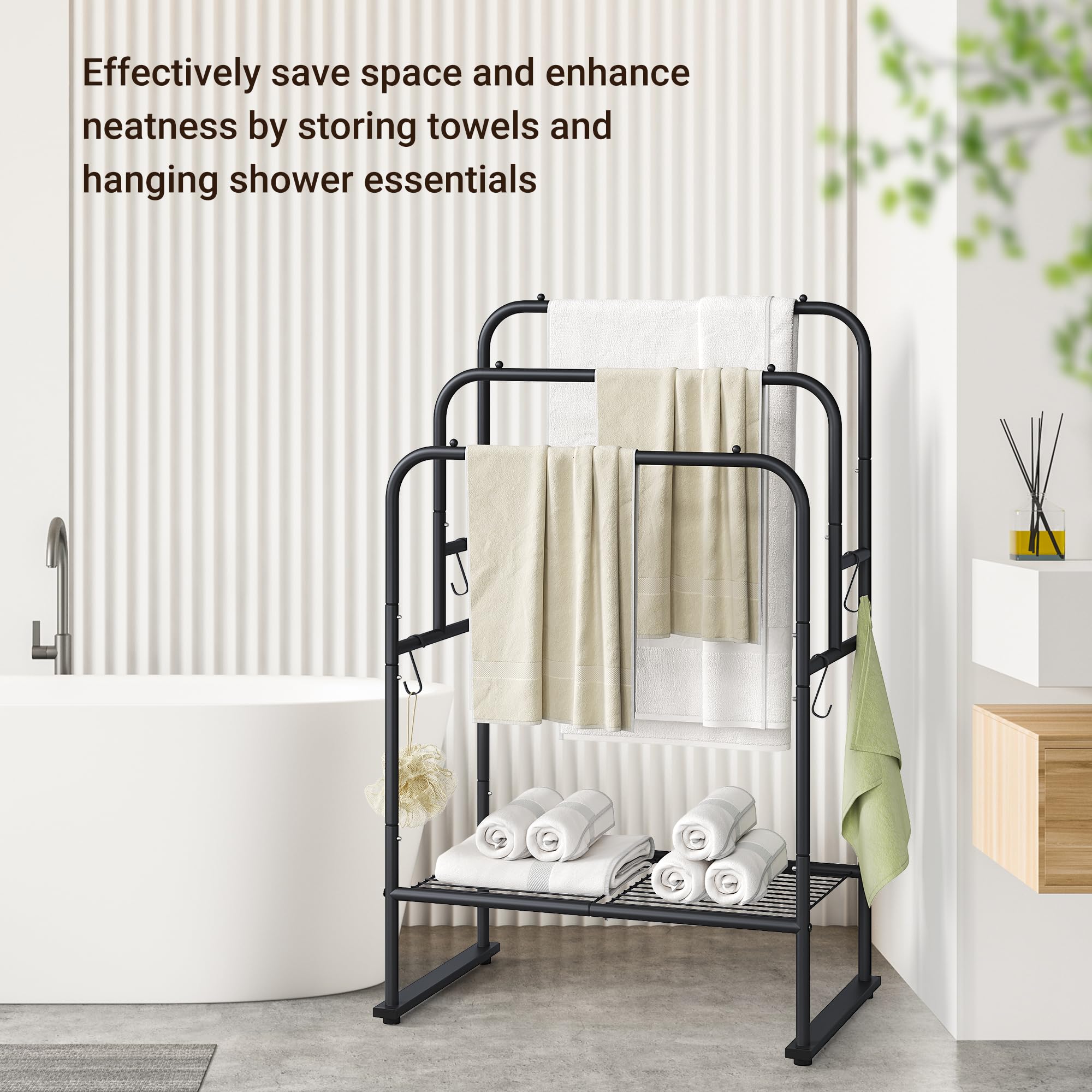 ELYKEN side profile highlighting slim footprint and tier spacing for faster drying