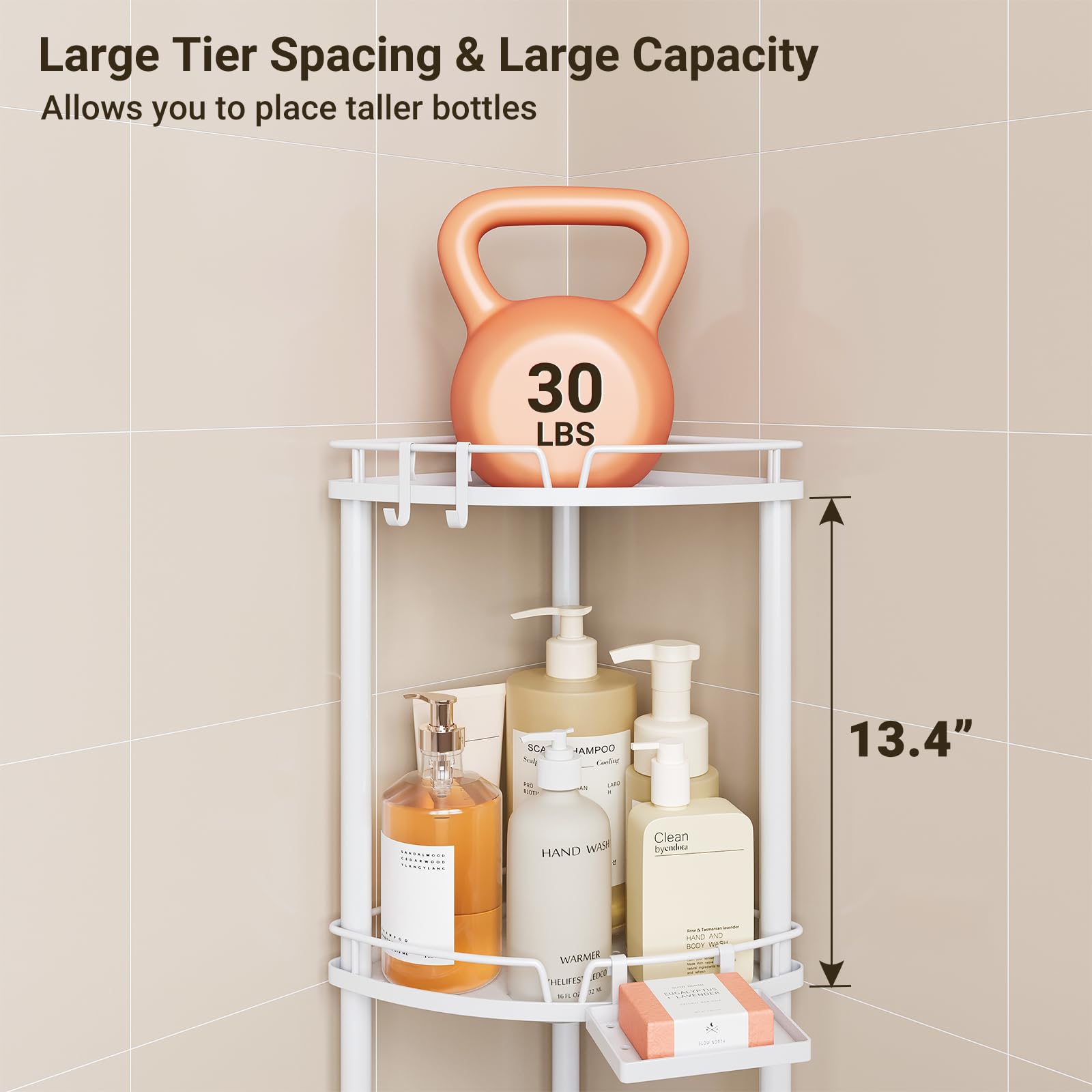 ELYKEN side rails detail holding bottles securely to prevent slips