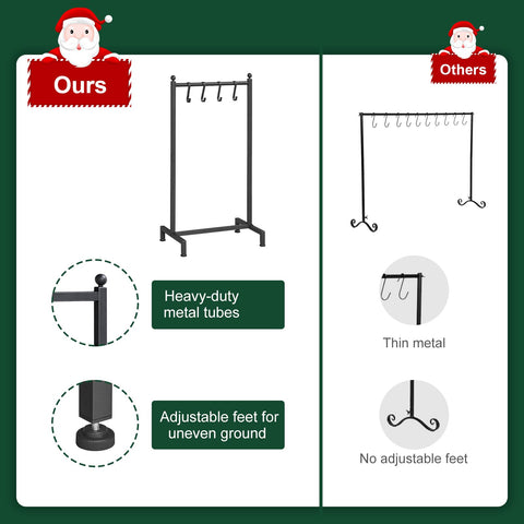ELYKEN scale comparison with a large stocking to show hanging clearance