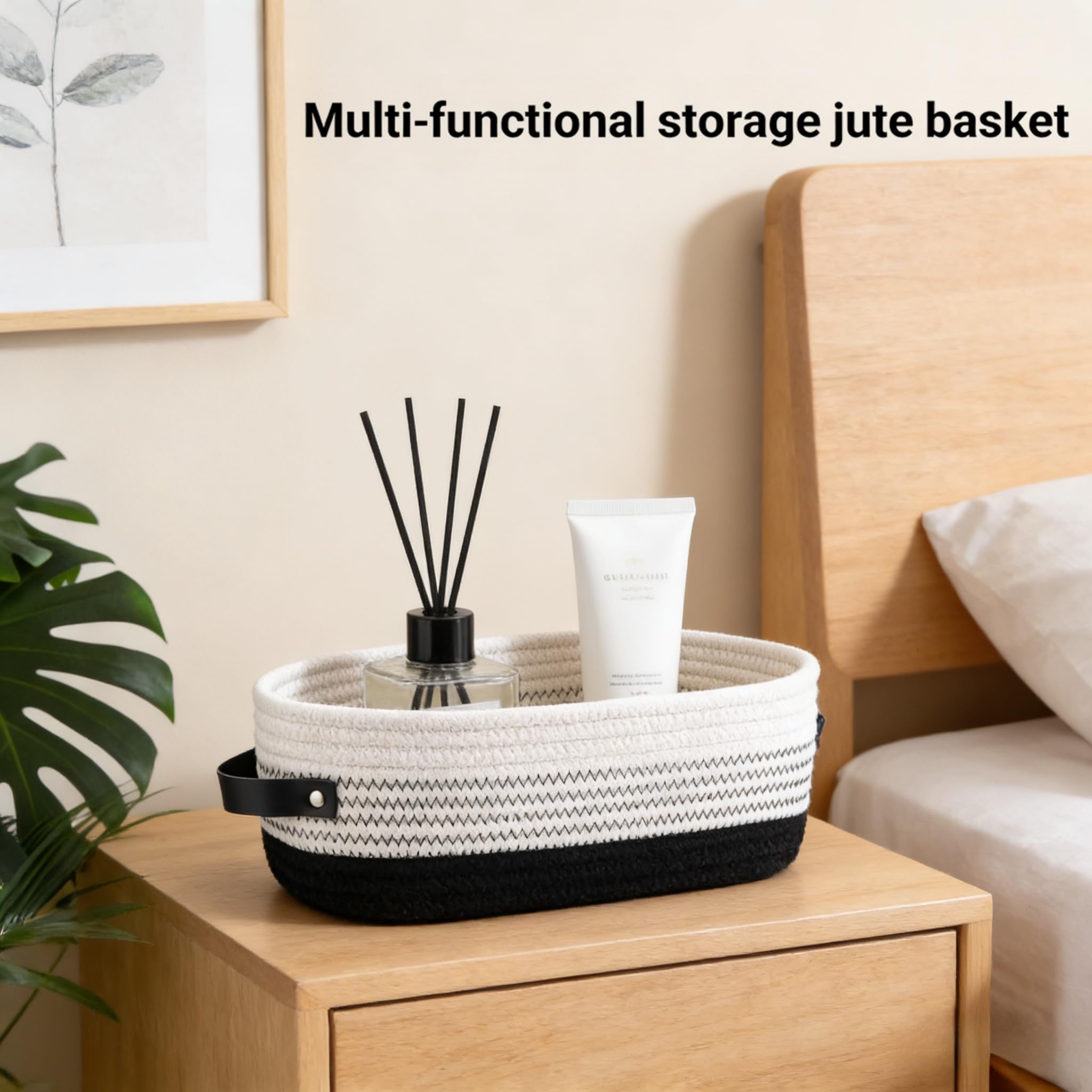 Elysirise bamboo tray and key holder detail displaying coordinated wood accents
