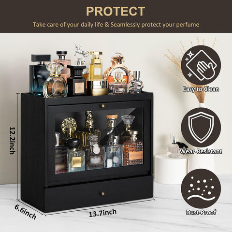 Emfogo drawer open with accessories stores small grooming items securely