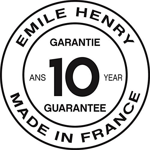 Emile Henry ceramic close-up showing glaze texture and chip-resistant benefit