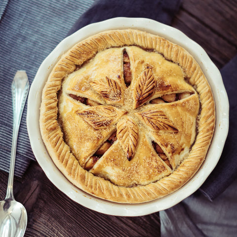 Emile Henry Twilight pie dish in oven demonstrating safe high-temperature use