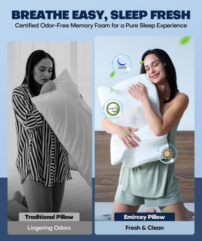 Emircey pillow size scale next to ruler for accurate dimensions