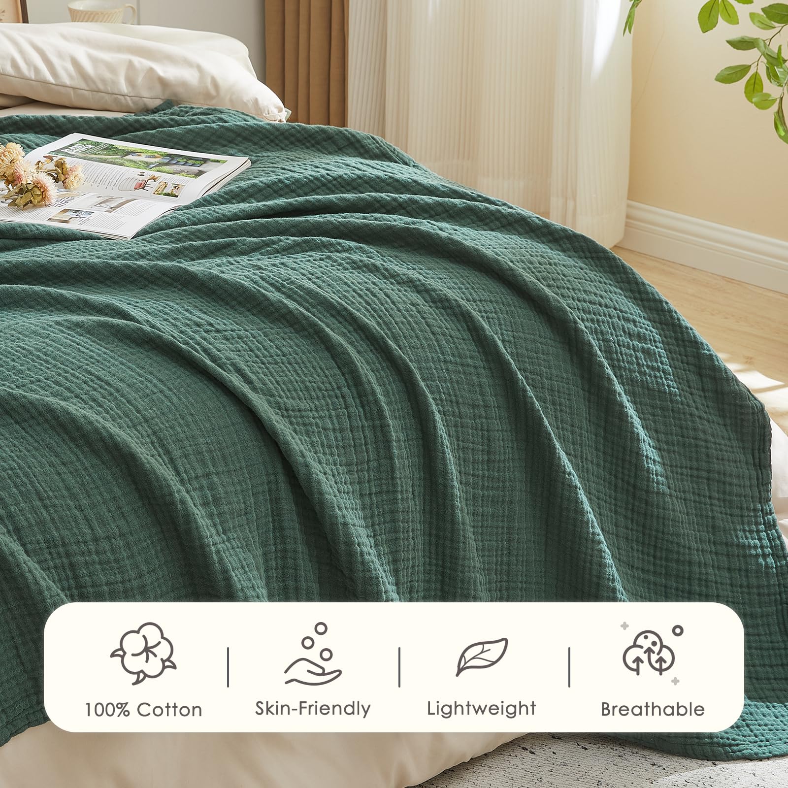 EMME blanket folded for travel demonstrating portability and compactness