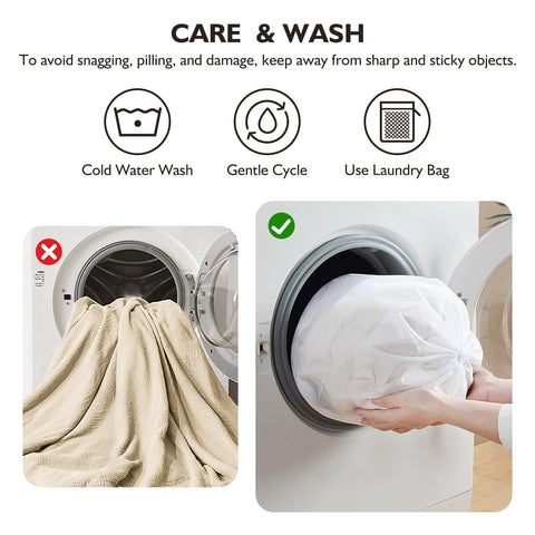 EMME hand touching fabric to show soft feel and gentle comfort