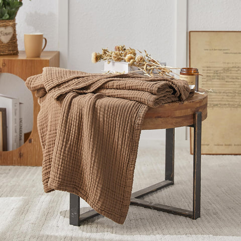 EMME blanket beside ruler showing XL 50x71 inch size for adult coverage