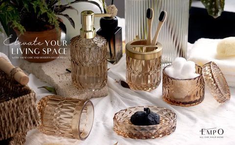 EMPO styled bathroom scene adding elegant clarity and order