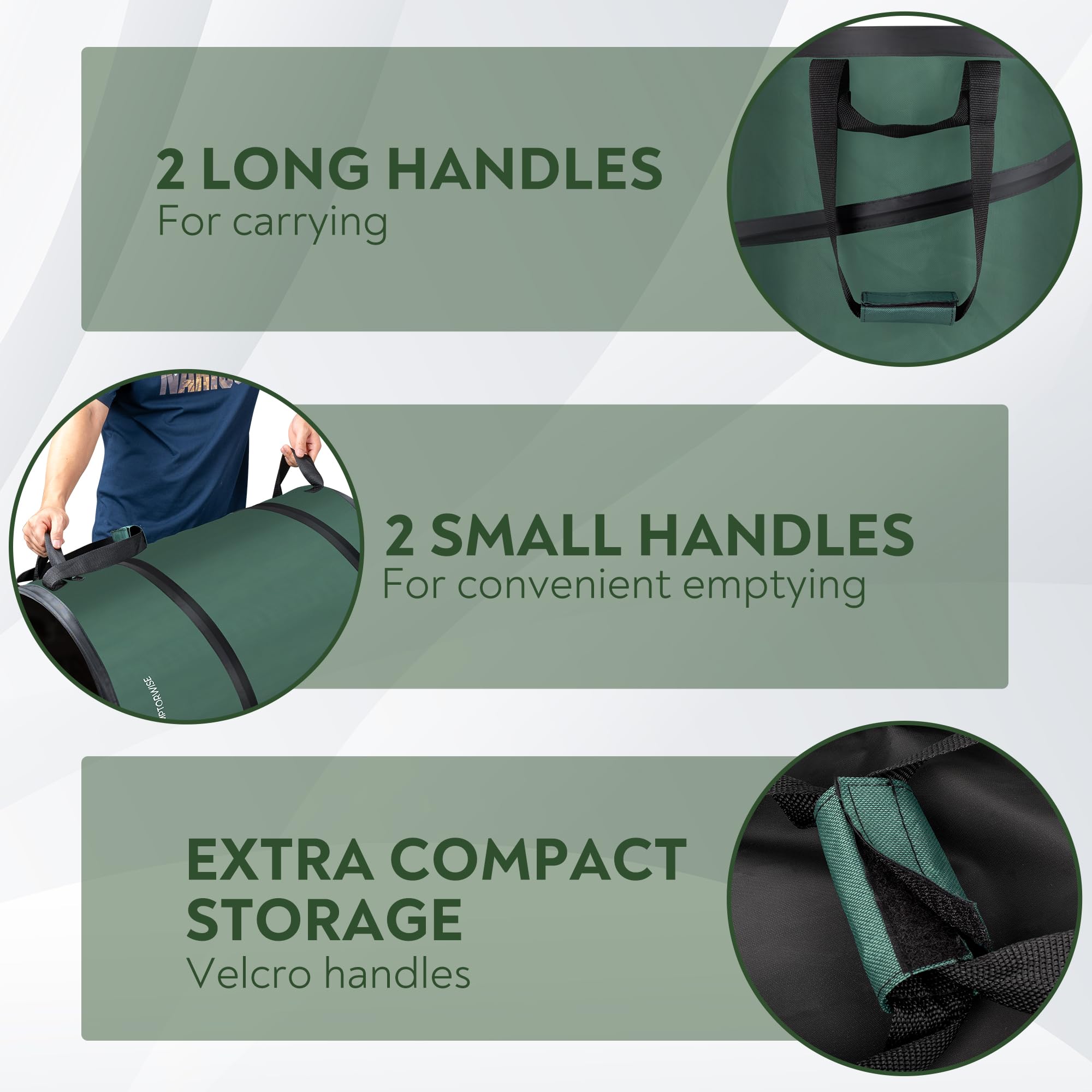 Emptorwise collapsed flat for storage saving space in travel compartments