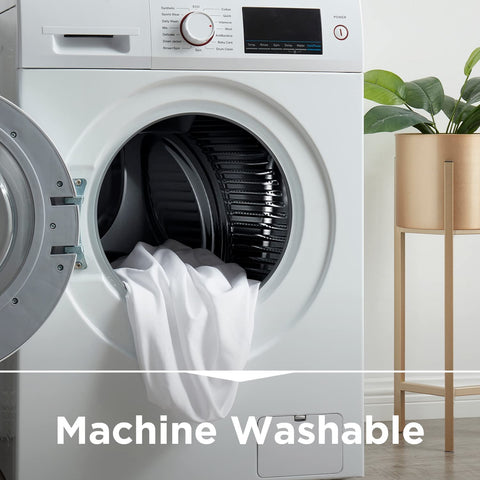 Empyrean Bedding care label showing easy machine-wash instructions for convenience