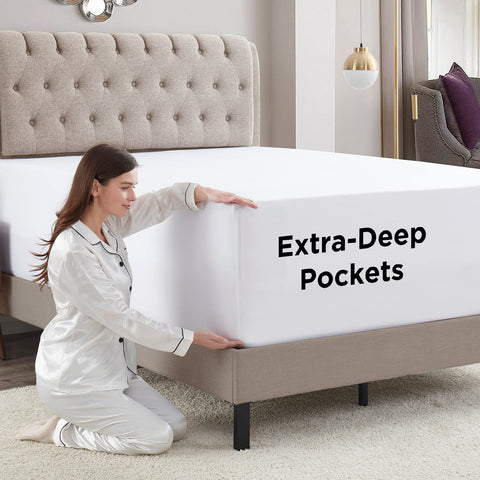 Empyrean Bedding microfiber texture closeup highlighting soft, brushed finish
