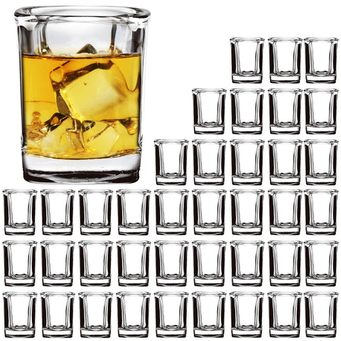 Encheng front pack showing full 40-pack clear shot glasses for consistent servings