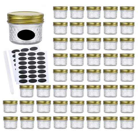 Encheng front view clear glass jars showing tidy design and storage benefit