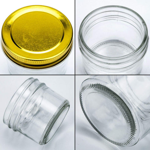 Encheng clear glass side detail showing smooth surface for labeling ease