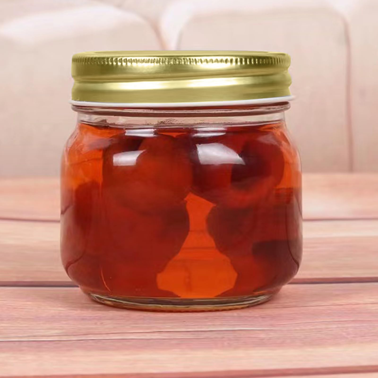 Encheng jars filled with spices in pantry demonstrating easy identification and space-saving benefit
