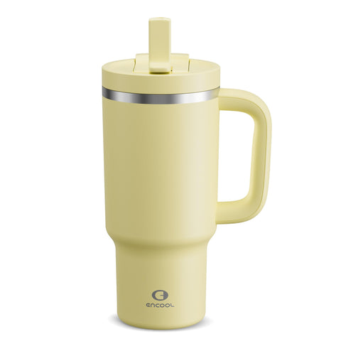 ENCOOL 32 oz front view in light vanilla showing full-capacity benefit