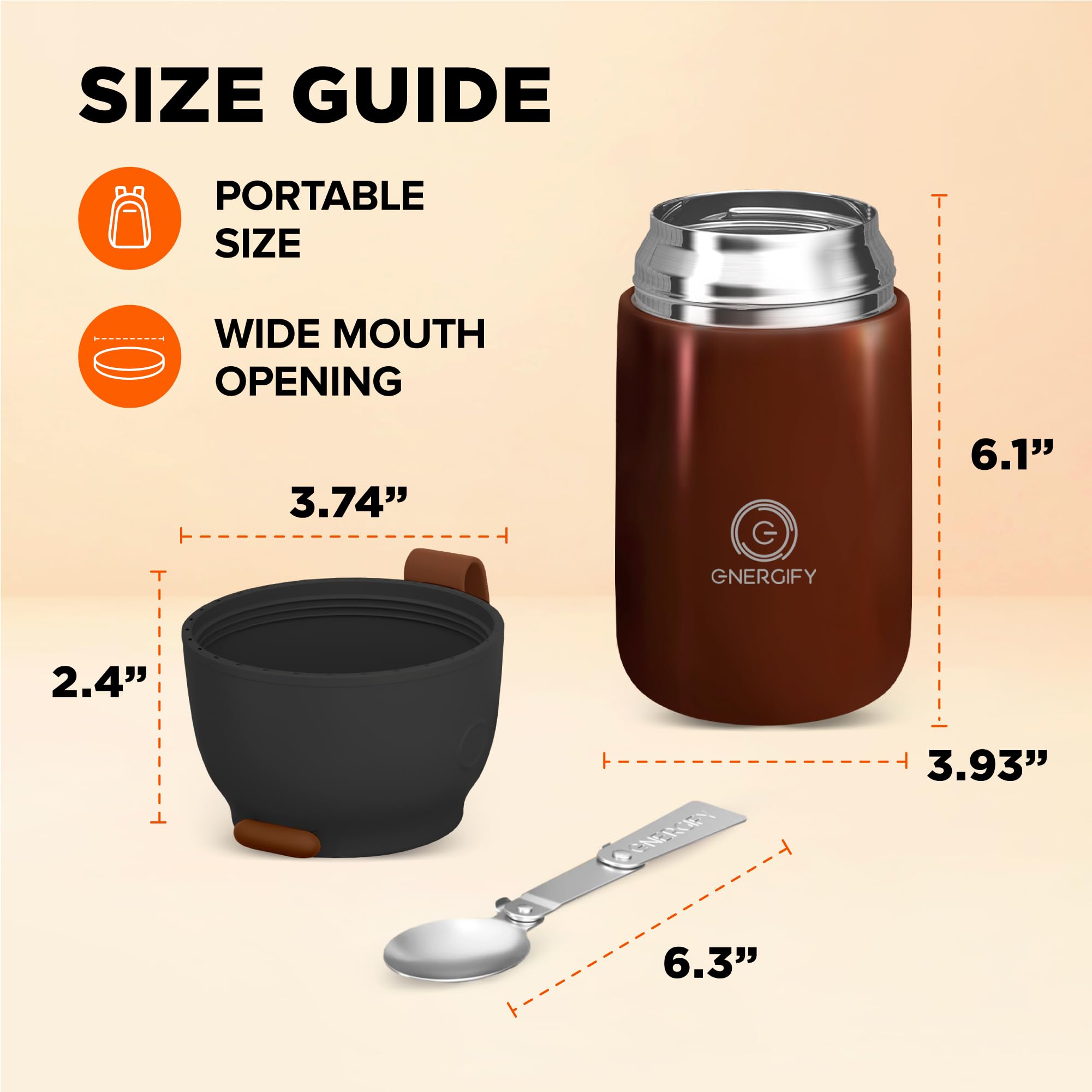 ENERGIFY lid used as a bowl to highlight serving versatility and reduced dishware