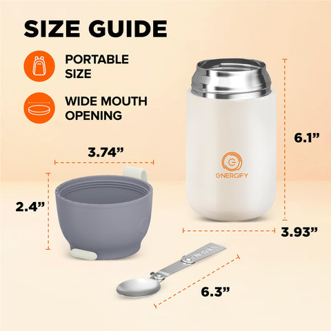 ENERGIFY lid used as a bowl demonstrating practical serving and portioning