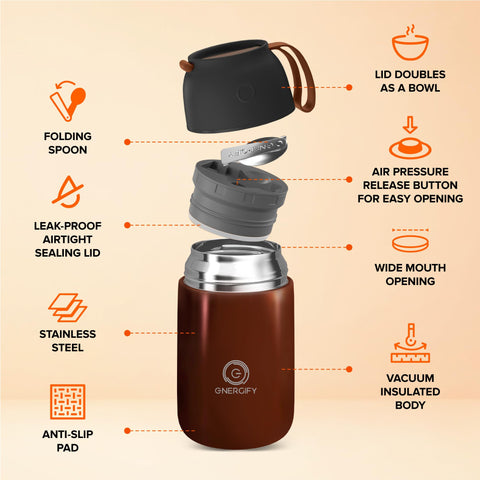 ENERGIFY wide mouth top view demonstrating easy filling and quick serving benefit