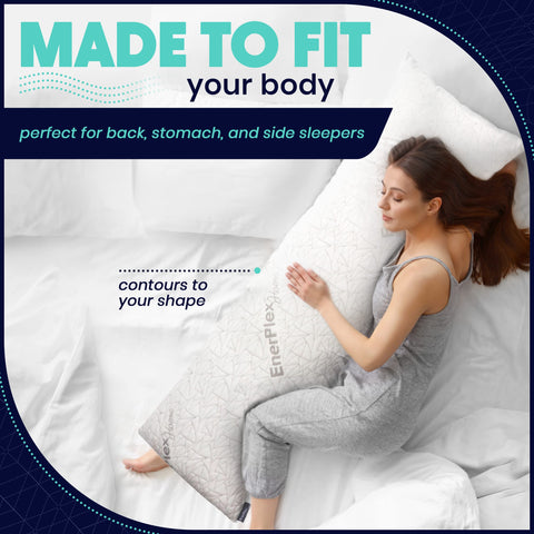 EnerPlex shredded memory foam detail showing breathable, moldable fill