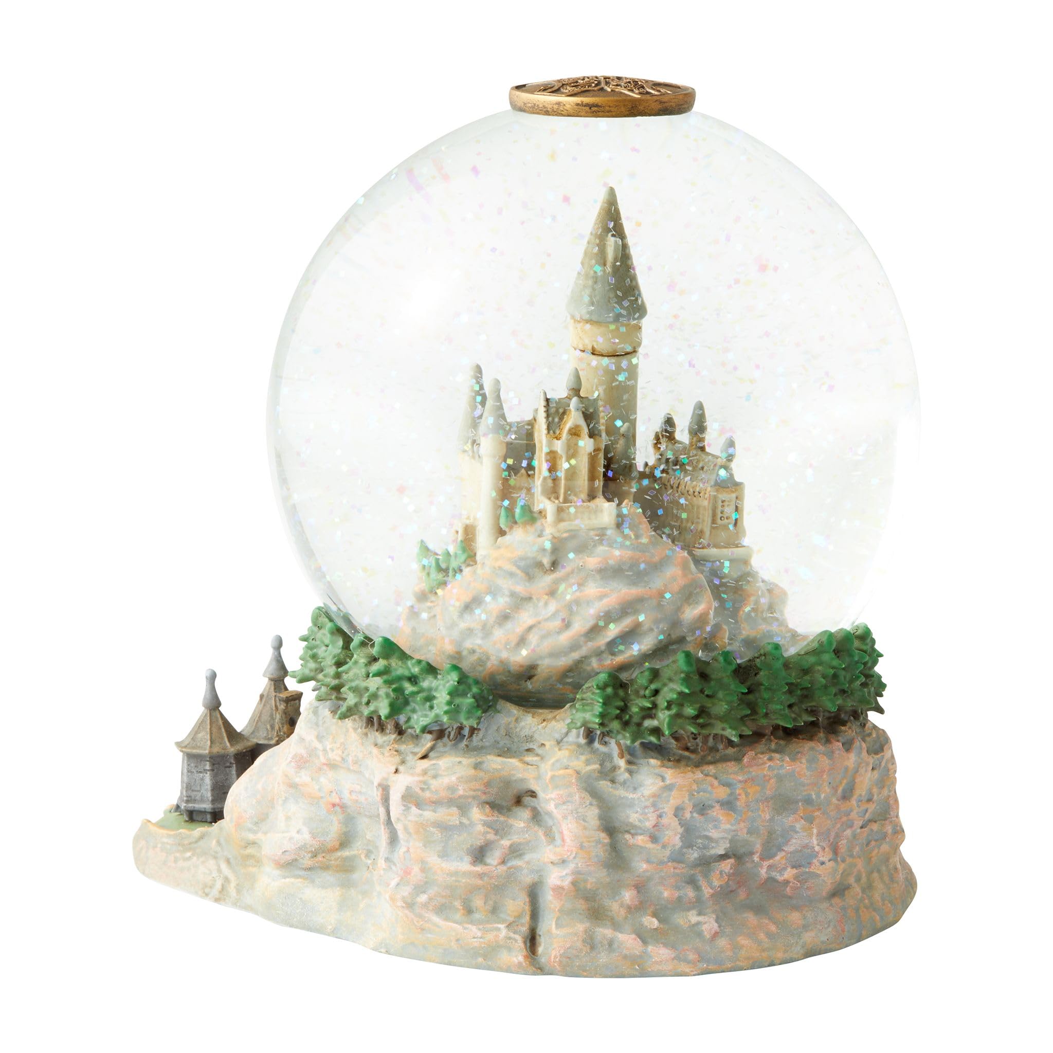 Enesco base close-up of Hagrid's Hut sculpt for authentic story detail