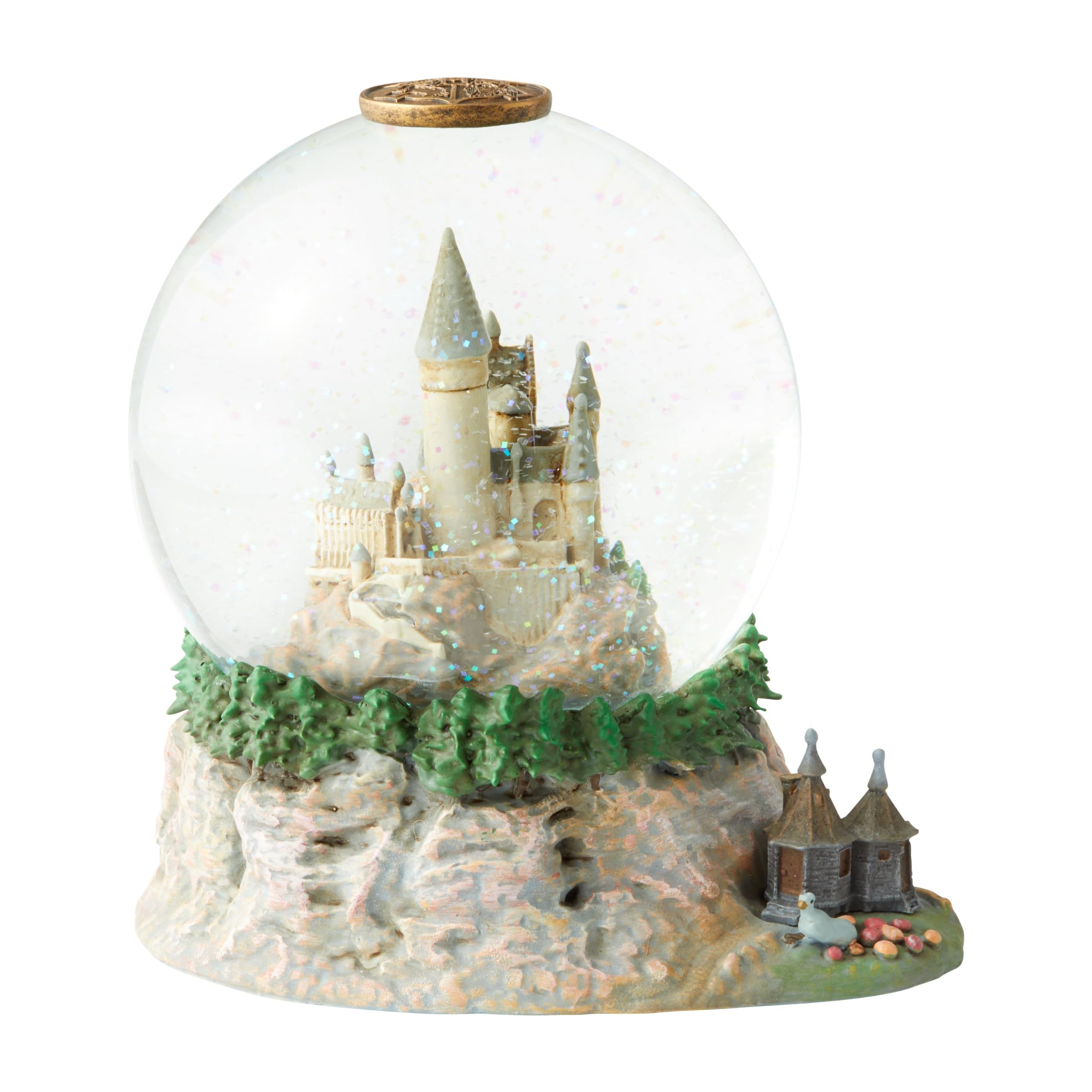 Enesco Hogwarts castle front view showing detailed scene and display appeal