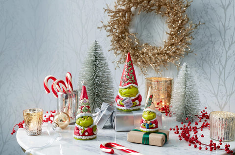 Enesco Jim Shore gnome on a mantel to inspire holiday or everyday decorative styling