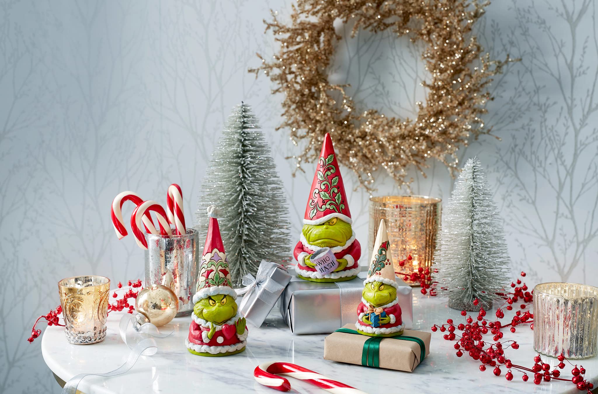 Enesco Jim Shore Grinch gnome boxed packaging ready for gifting and safe storage