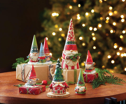 Enesco Jim Shore on mantel illustrating scale and holiday display impact