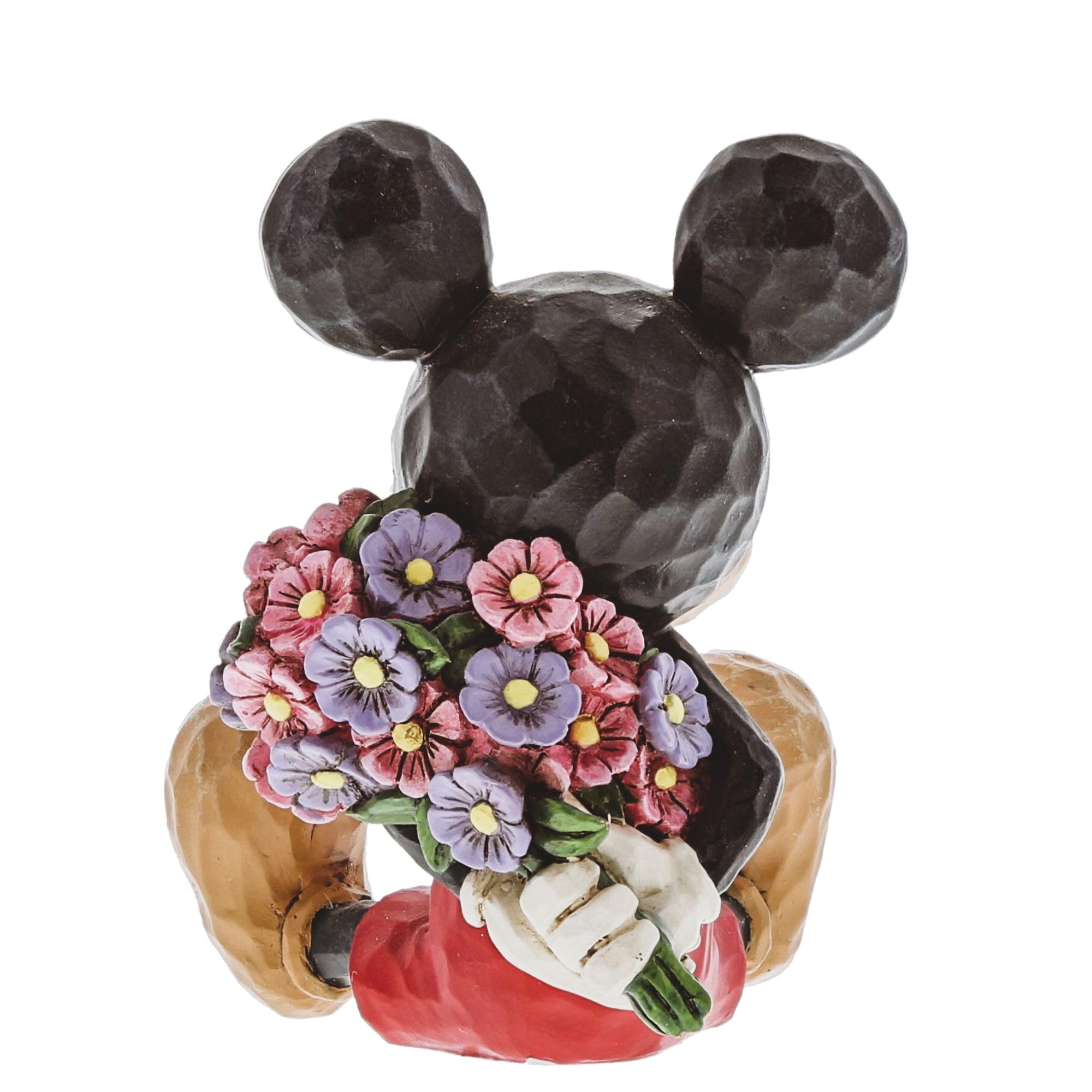 Enesco Jim Shore Mini Mickey beside ruler showing compact 2.75-inch size benefit