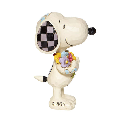 Enesco Jim Shore Snoopy back detail highlighting carved patterns and craftsmanship