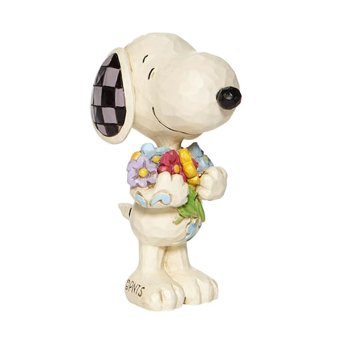 Enesco Jim Shore Snoopy front view showing cheerful pose and collectible appeal